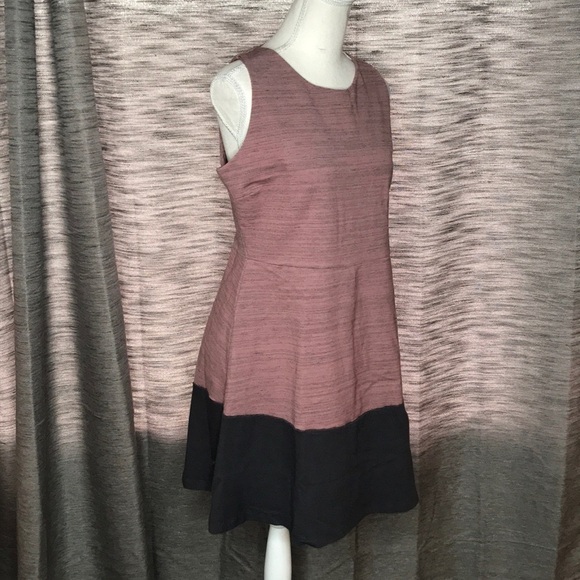Dolan Mauve Gray and Black sleeveless Rayon T Shirt Dress X- LARGE - Picture 3 of 9